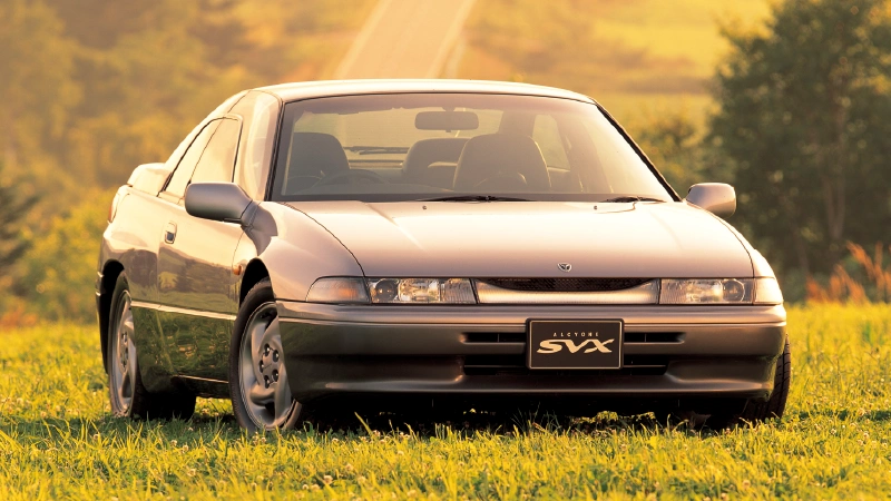 カートピア 1991年発売のアルシオーネSVX（EG33型 水平対向6気筒）。 | SUBARU