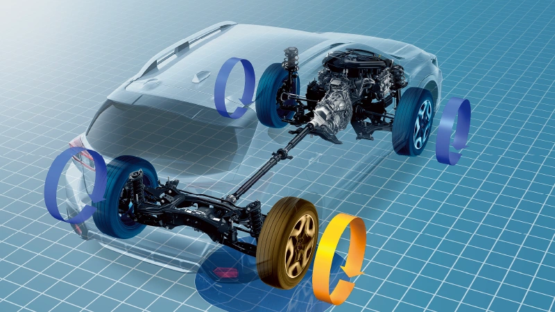 カートピア 2代目SUBARU XVのX-MODEをイメージした透過図。 | SUBARU