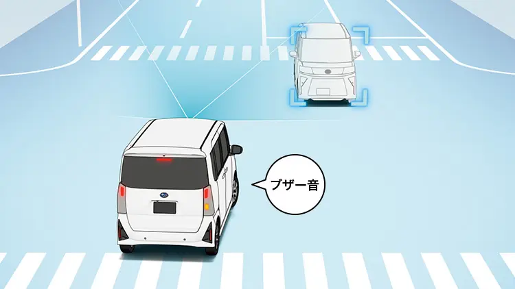 シフォン　交差点右折時の直進対向車・右左折時の対向方向から来る横断歩行者検知機能