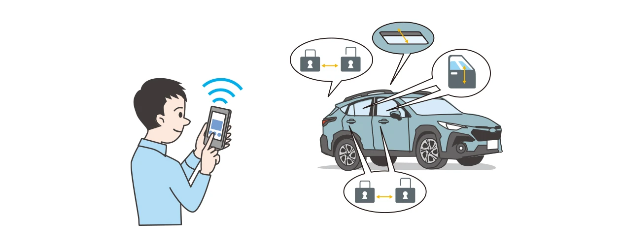 MySubaru Connect スマートフォンアプリでクルマの状態を確認したい時。のイメージ