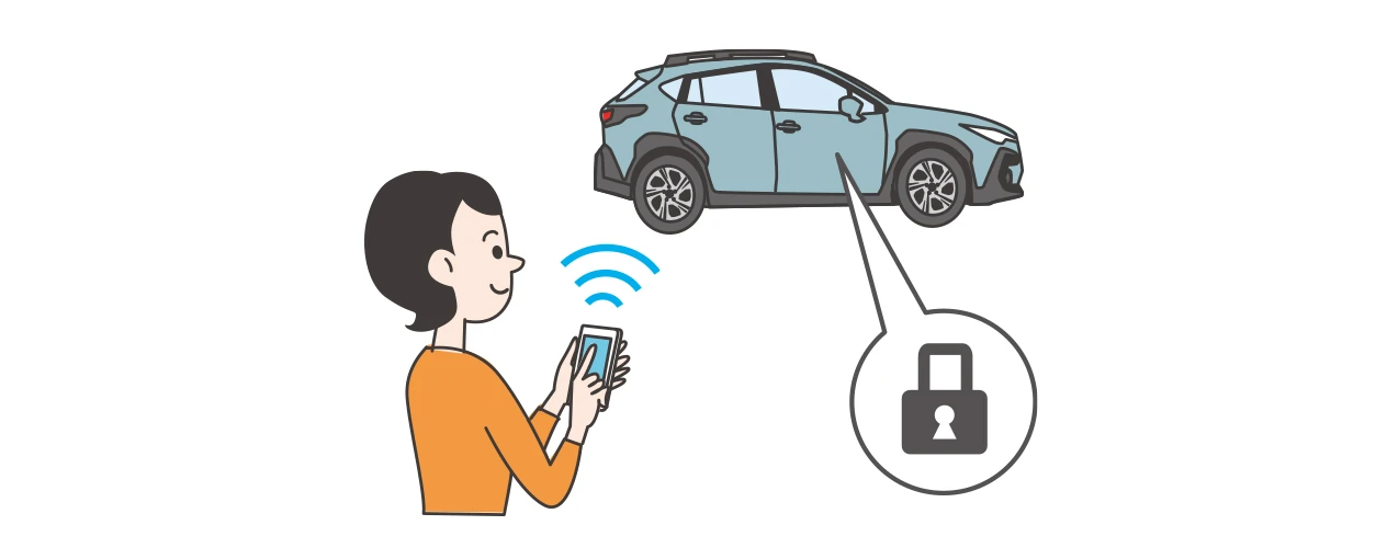 MySubaru Connect 施錠完了イメージ
