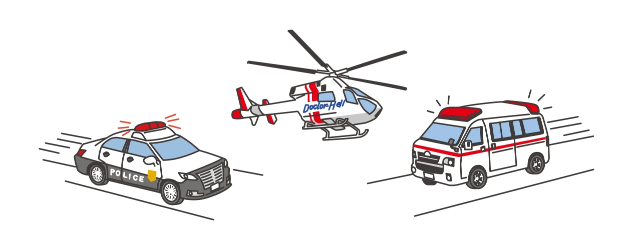 MySubaru Connect 緊急車両 イメージ