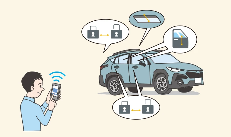 MySubaru Connect 車両ステータスチェック イメージ
