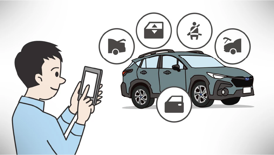MySubaru Connect 車両ステータスチェック 動画イメージ