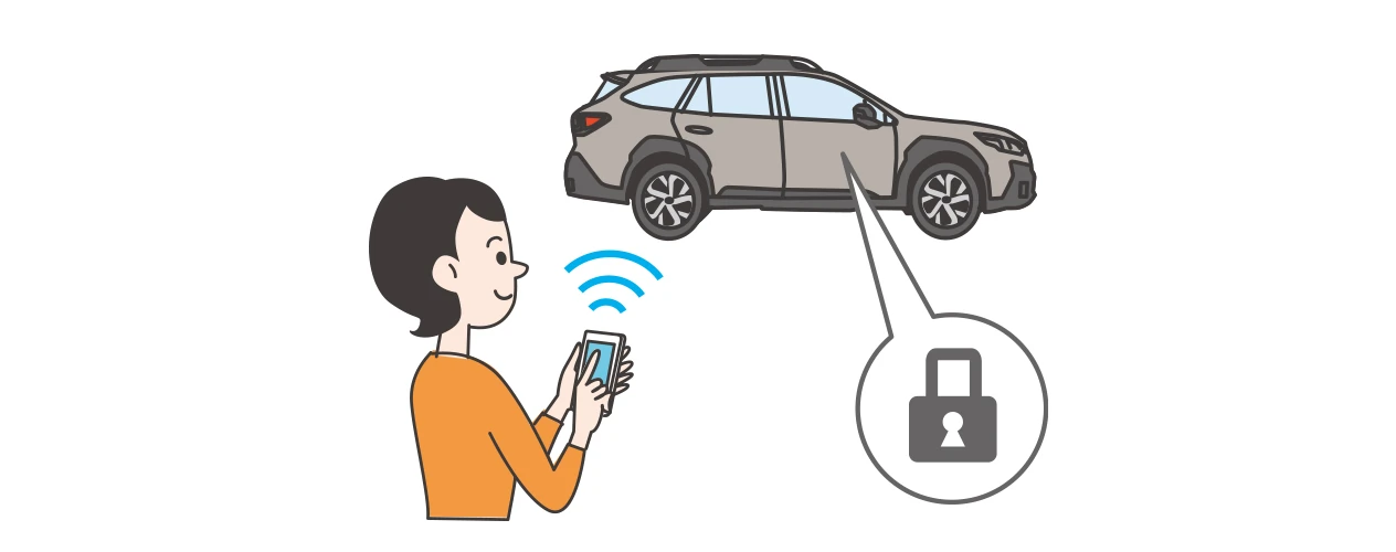 MySubaru Connect 施錠完了イメージ