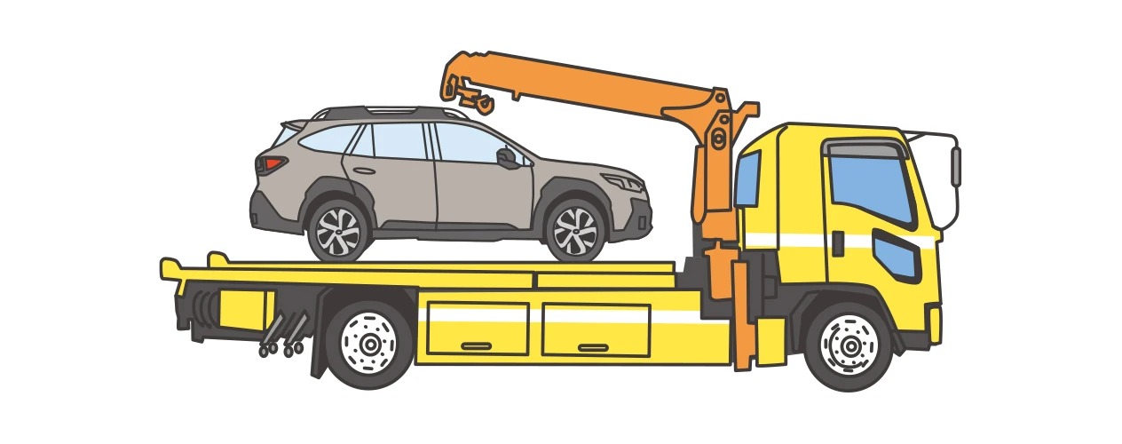 MySubaru Connect レッカー車到着 イメージ