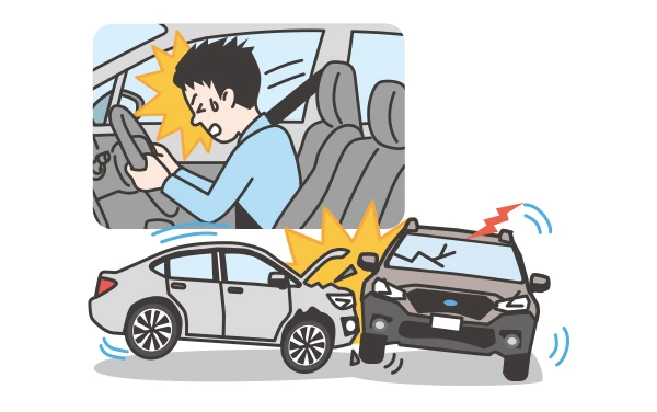 MySubaru Connect 衝突事故にあった時のイメージ