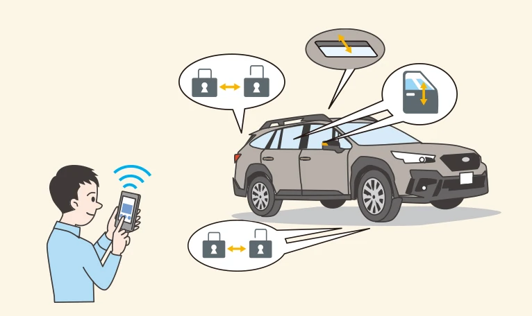 MySubaru Connect 車両ステータスチェック イメージ