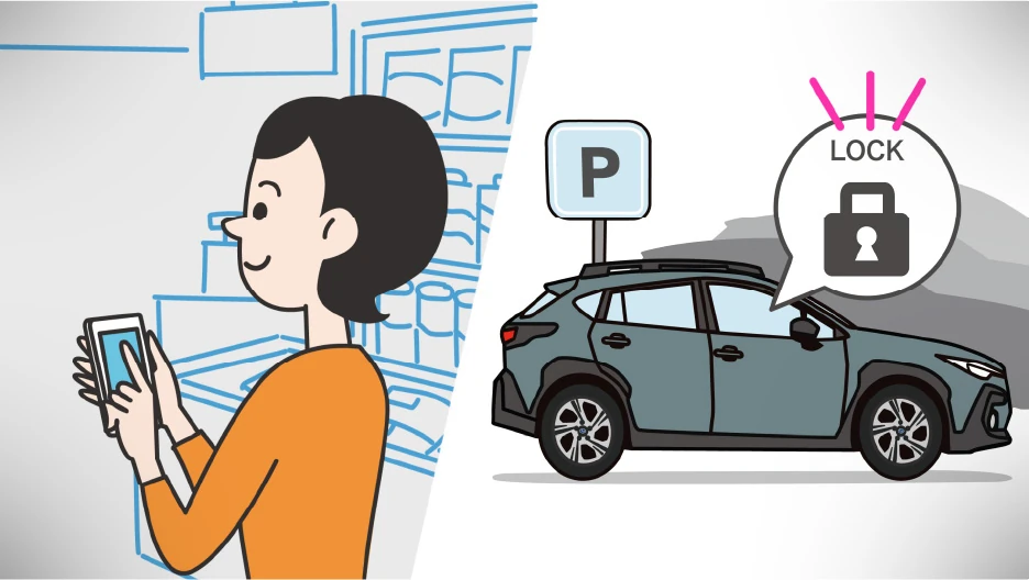 MySubaru Connect ドアロック&アンロック　動画イメージ