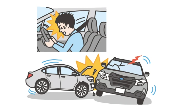 MySubaru Connect 衝突事故にあった時のイメージ