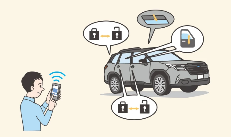 MySubaru Connect 車両ステータスチェック イメージ