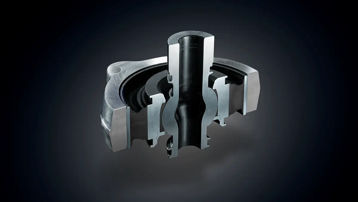 ピロボール（カットモデルによるイメージ）