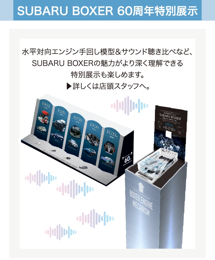 SUBARU BOXER 60周年特別展示
