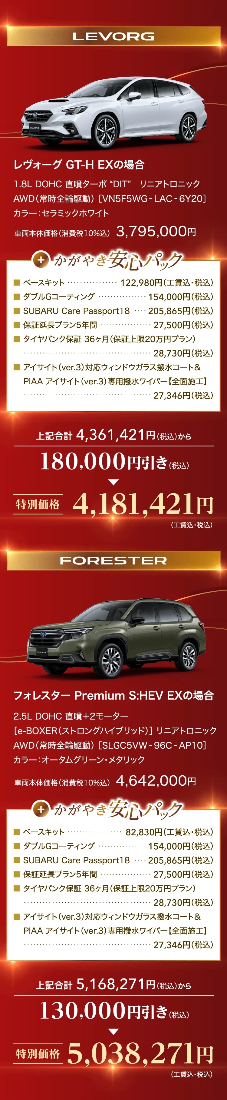 LEVORG / FORESTER