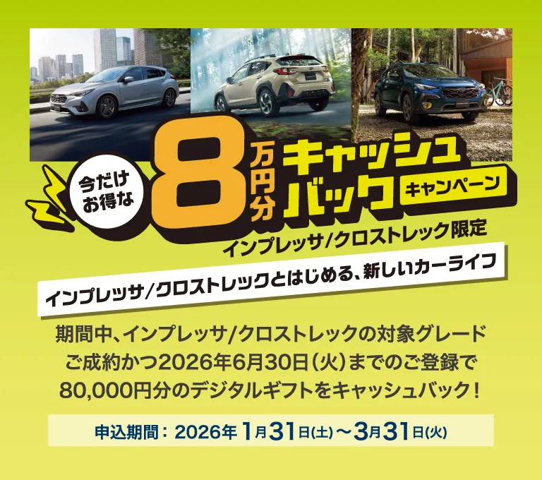 今だけお得な 8万円分キャッシュバックキャンペーン