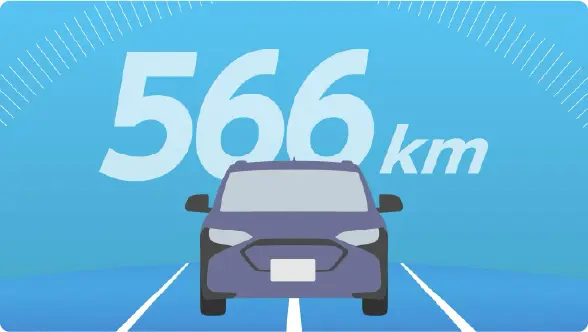 566km