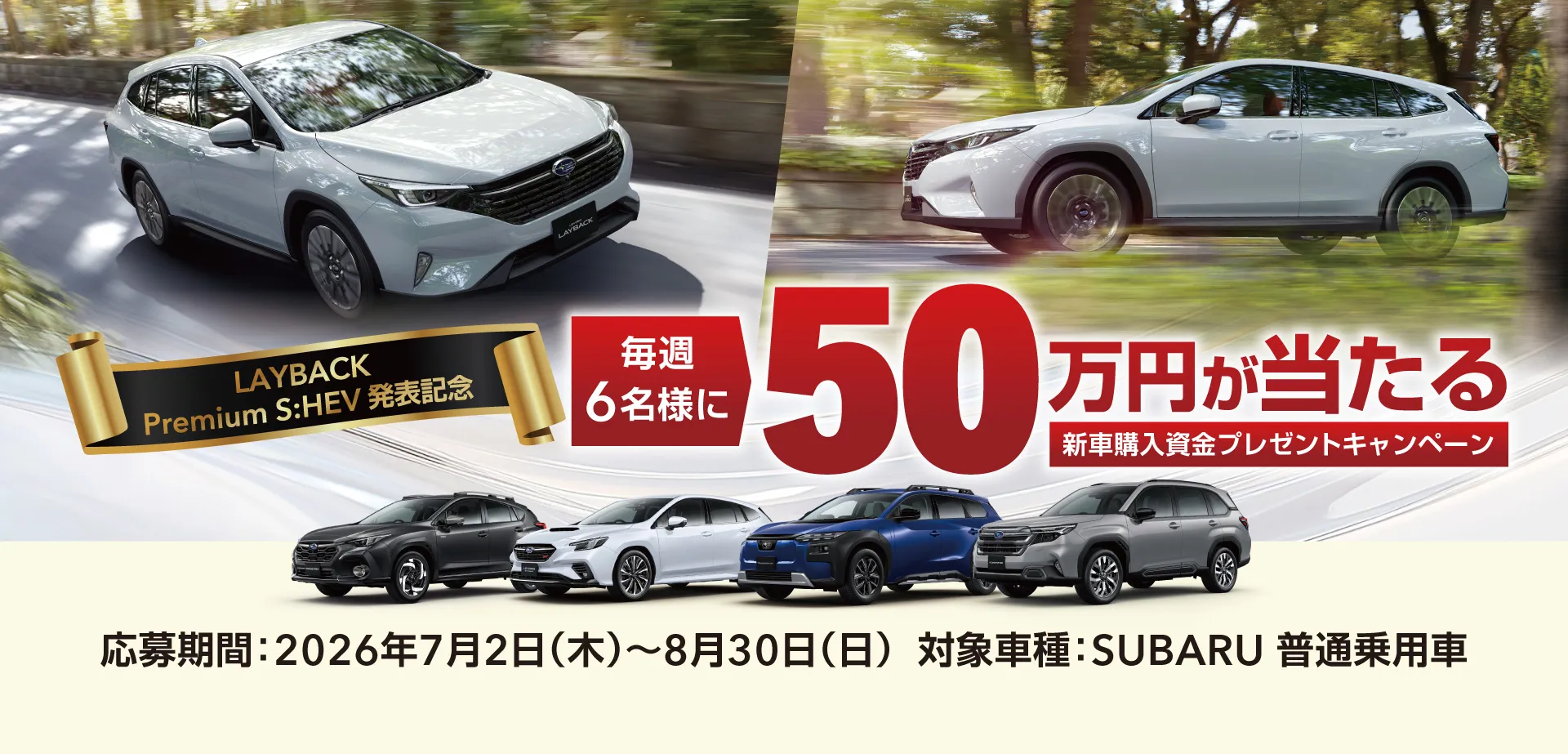 新車購入資金プレゼントキャンペーン