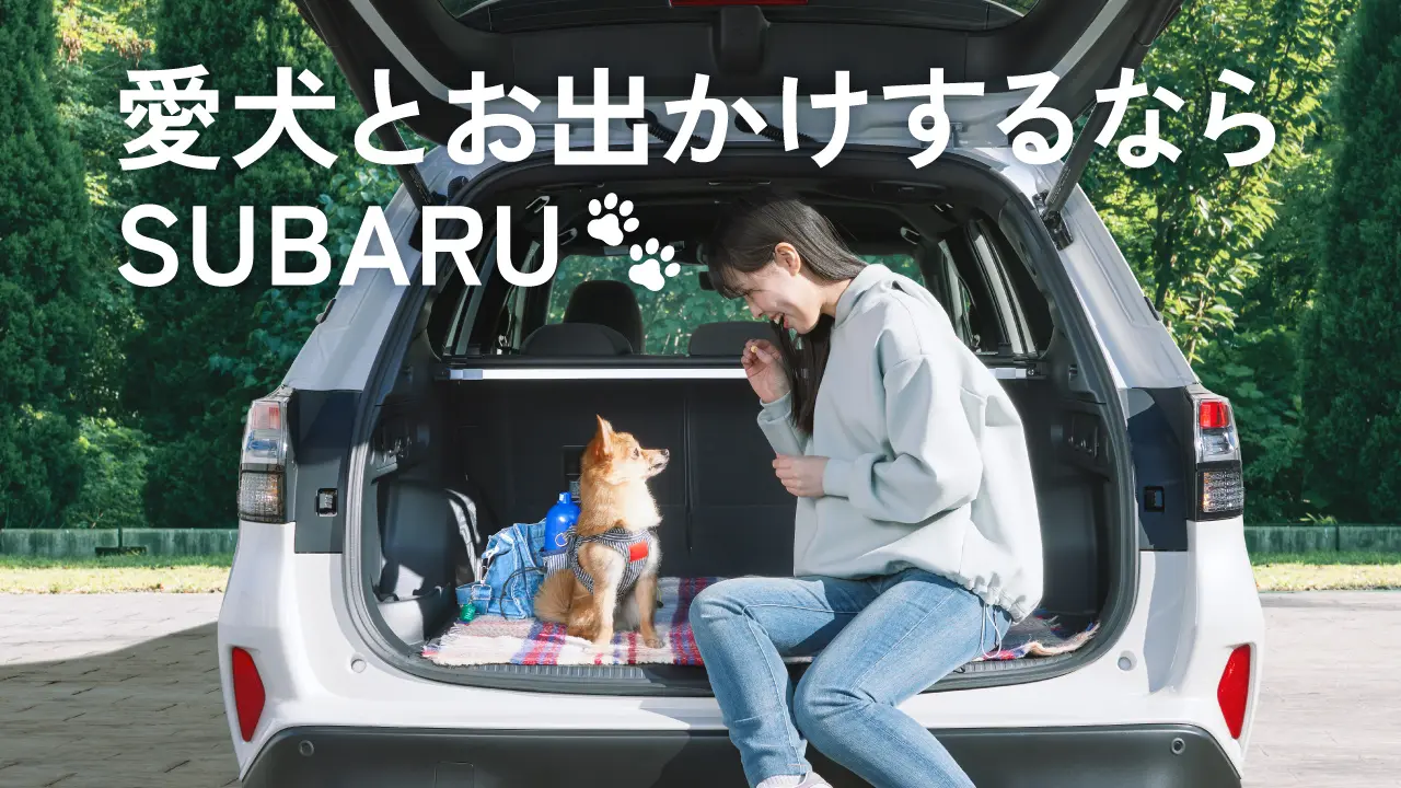 愛犬とお出かけするSUBARUの紹介画像