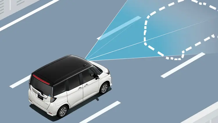 ④先行車がいなくなると定速走行へ移行