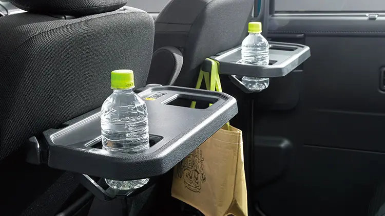 シートバックテーブル［ショッピングフック・ボトルホルダー2個付］（運転席/助手席）（メーカー装着オプション）
