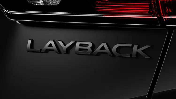 LAYBACK/シンメトリカルAWDリヤオーナメント（ラスターブラック塗装）