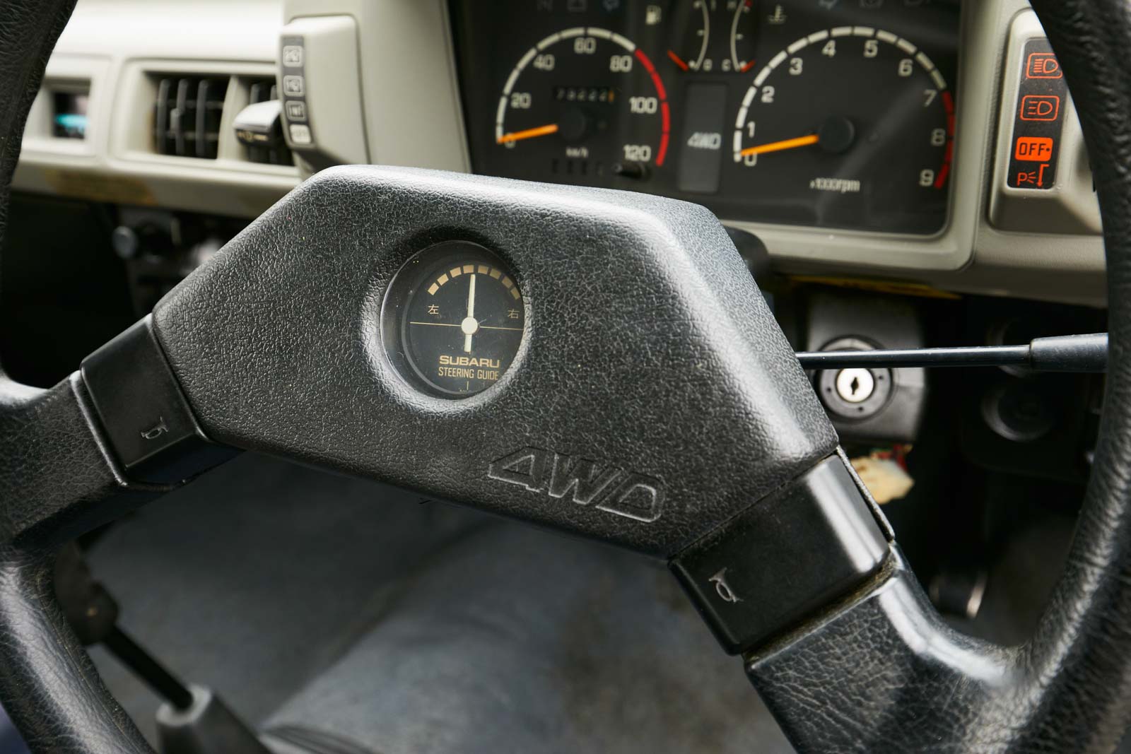 2代目 レックス コンビ 4WDの内装 ステアリング