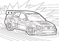IMPREZA WRC 2004年参戦車②のぬり絵