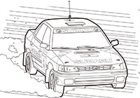 LEGACY RS 1992年WRC参戦車②のぬり絵