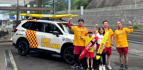 岩手スバル 2024年6月1日に行われた海開きイベントでの写真