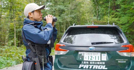 中部山岳国立公園(上高地) パトロール活動 イメージ