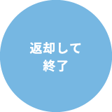 返却して終了
