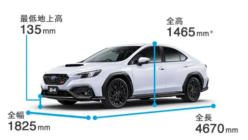WRX S4 ボディサイズ