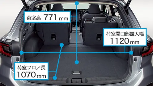 レヴォーグ 荷室寸法