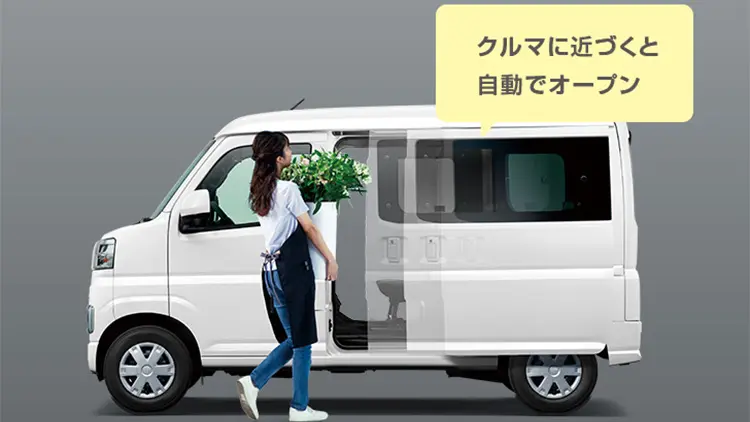 クルマに近づくと自動でオープン