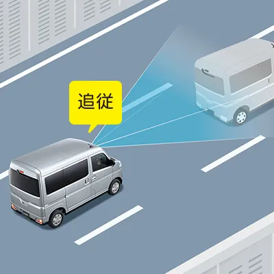 サンバーバン DIAS　全車速追従機能付ACC（アダプティブクルーズコントロール）　追従走行