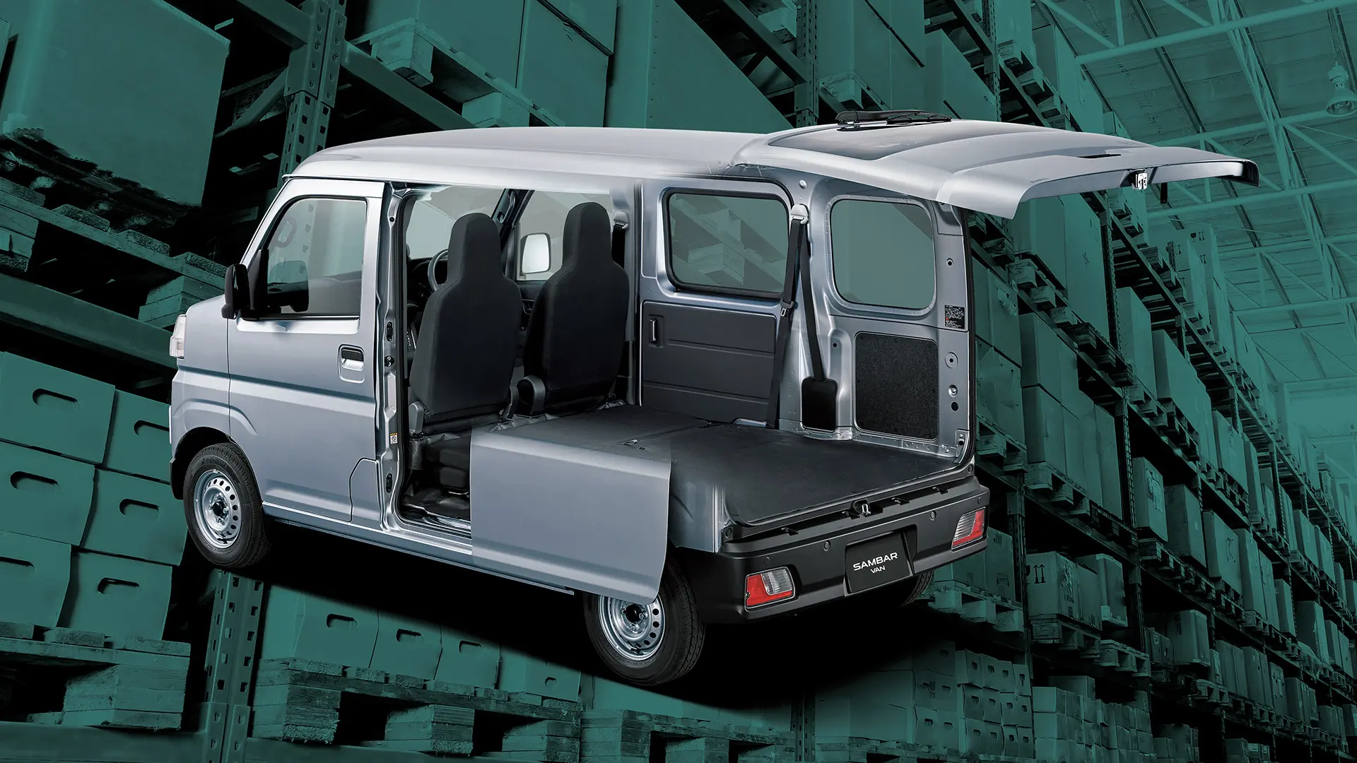 サンバーバン 荷室・収納性イメージ