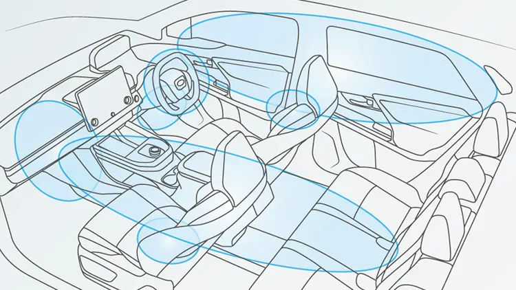 ソルテラ　7つの乗員保護エアバッグ