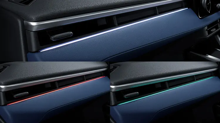 ソルテラ　マルチカラーアンビエント照明（インパネ/インナードアハンドル）