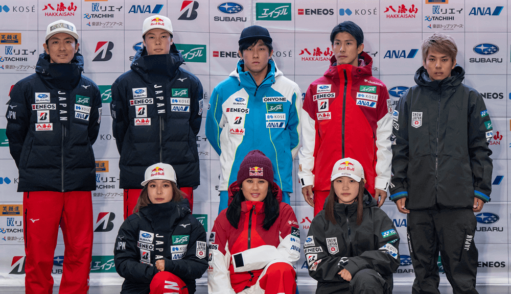 SNOW JAPANを代表する8選手