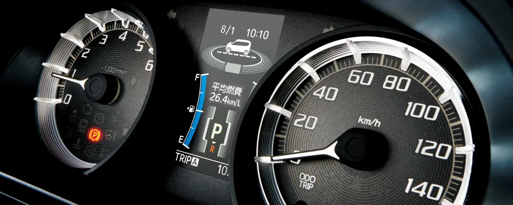 R管理55554 H18 ステラ♪スピードメーター♪走行距離 145323km RN1 カスタムR EN07D 動作確認済