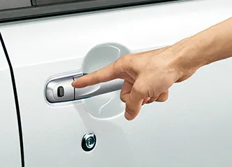 ステラ　キーレスアクセス（リクエストスイッチ付／運転席・助手席・リヤゲート） スイッチ操作 イメージ