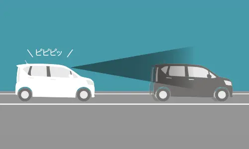 ステラ　先行車発進お知らせ機能 イメージ