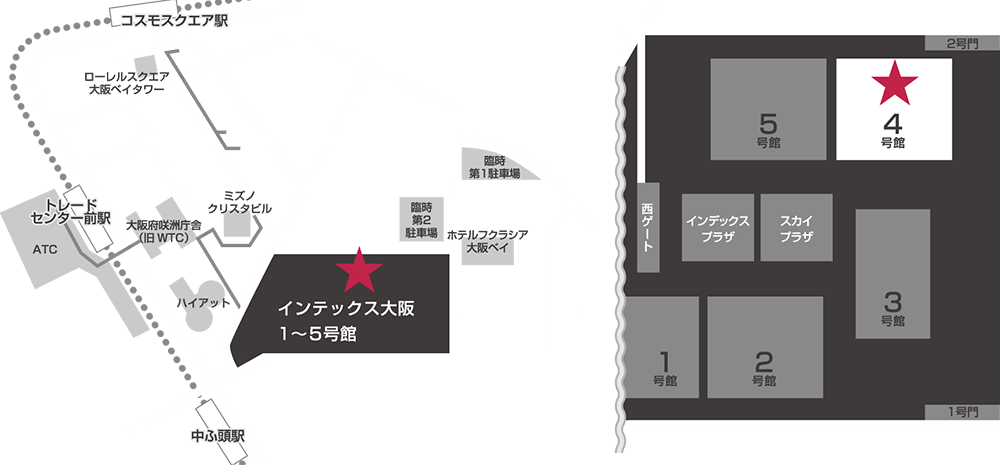 ブースマップ＜SUBARU大阪オートメッセ2022＞