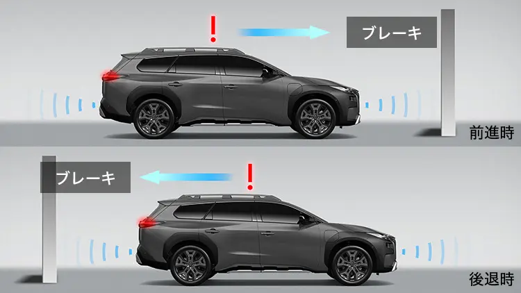 トレイルシーカー　パーキングサポートブレーキ（前後方静止物・周囲静止物）［PKSB］