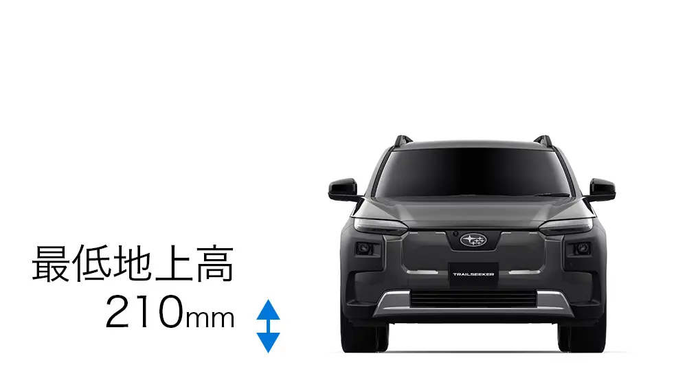 最低地上高210mm