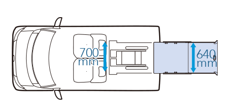 福祉車両：シフォン トランスケア スロープタイプ 各部寸法図2