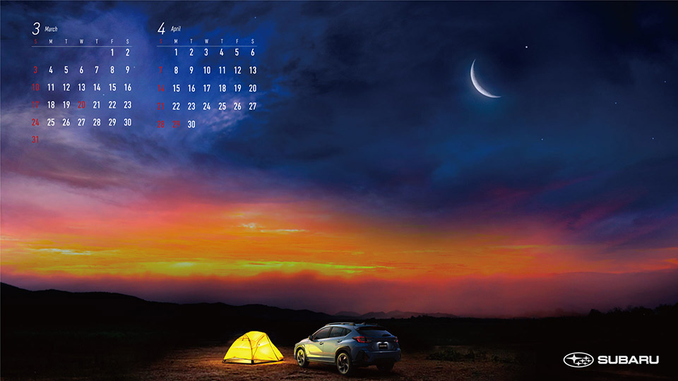 SUBARU 2024年3・4月カレンダー