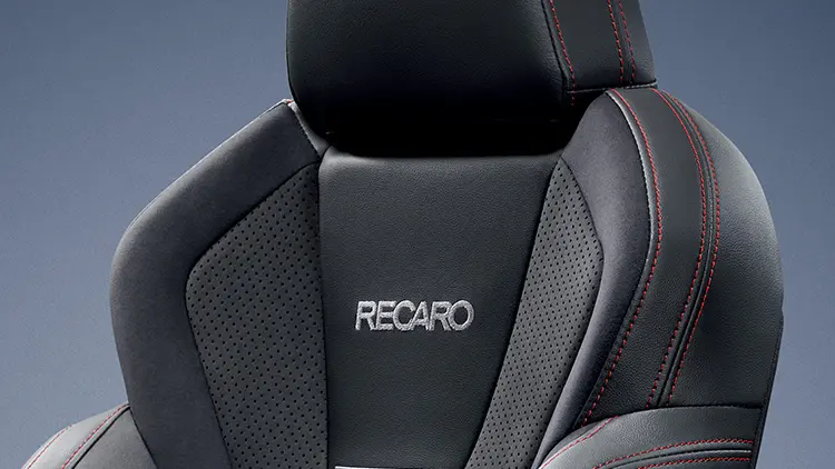 WRX S4 STI Sport R-Black Limited　ウルトラスエード®［ブラック（レッドステッチ）］（RECARO®フロントシート、STIロゴ入り）