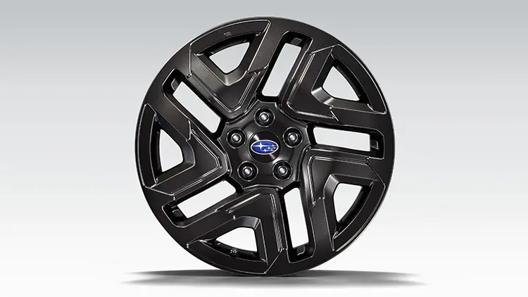 フォレスター 225/55R18オールシーズンタイヤ&18インチアルミホイール(ダークメタリック塗装)